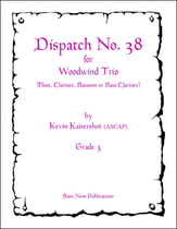 Dispatch No. 38 Flute, Clarinet, Bassoon Trio cover